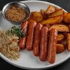 Колбаски пряные с сыром и картофелем Айдахо в По Чесноку по цене 637