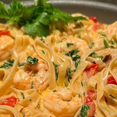 Паста с креветками в Grechka по цене 600 ₽