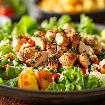 Салат Цезарь с курицей в РАКИДОНА по цене 400 ₽