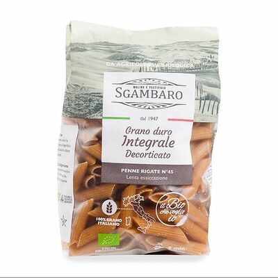 Макаронные изделия Sgambaro Пенне Ригате №45 цельнозерновые Италия в Азбука Вкуса Экспресс Меню по цене 299 ₽