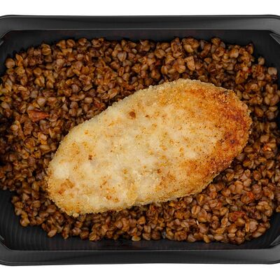 Котлета куриная с гречкой и томатами в собственном соку в За обе щёки по цене 289 ₽