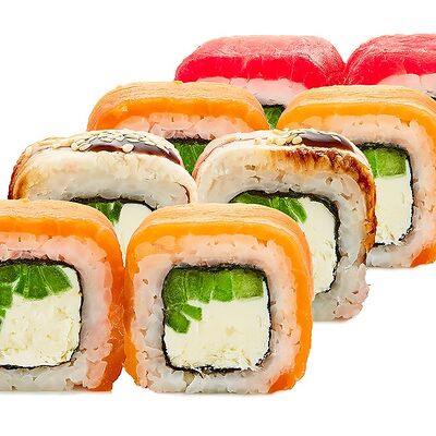 Ролл Радужный Микс в Винъярд по цене 680 ₽