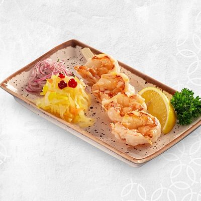 Шашлычок из аргентинской креветки в Река Море по цене 450 ₽