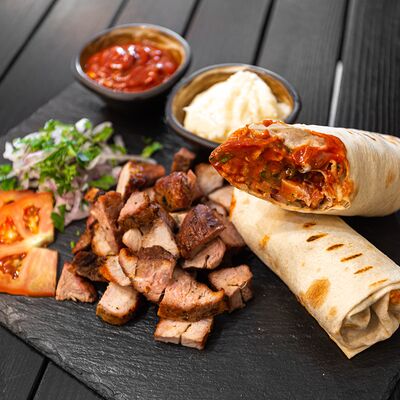 Шашлык в лаваше в Гурман по цене 330 ₽