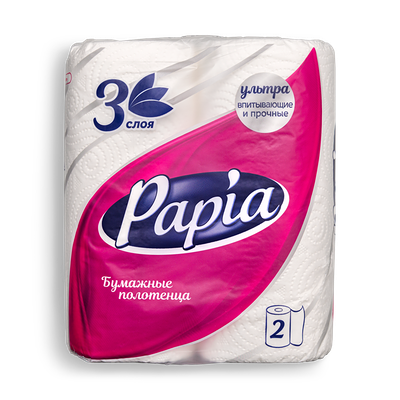 Полотенца бумажные Papia в Кухня на районе по цене 135 ₽
