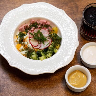 Окрошка с колбасой в Cook cafeshop по цене 450 ₽