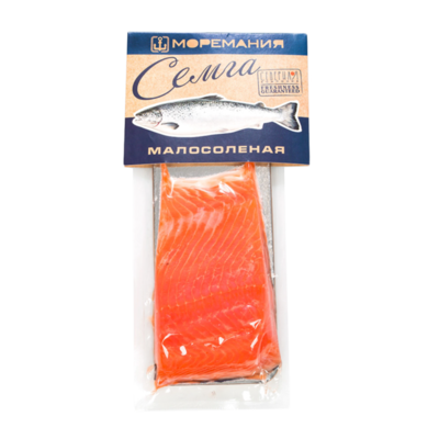 Семга Моремания Премиум с/с филе-кусок на коже в Азбука Вкуса Экспресс Меню по цене 467 ₽