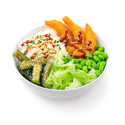 Донбури с креветкой темпура под соусом унаги в Сушивёсла по цене 525