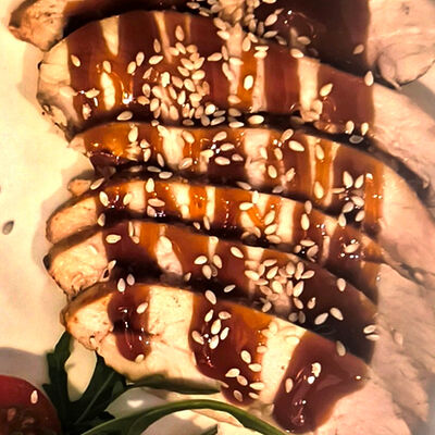 Курица и соус терияки без глазуньи/омлета в Панеттоле по цене 280 ₽