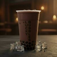 Горячий шоколад с тапиокой в Lucky Bubbles