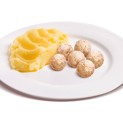 Картофельное пюре с 6 фрикаделькамив Сковородовна по цене 270 ₽