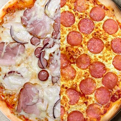 Три богатыря и Pepperони в ПиЦЦунда Море начинки по цене 1057 ₽