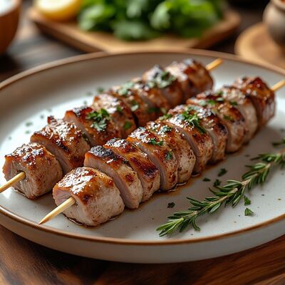 Шашлык из cвинoй шеи в Gastrobar Лучшая еда с доставкой по городу по цене 780 ₽