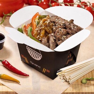 Вок Премиум Удон с говядинойв Шаурма Куулпицца по цене 749 ₽