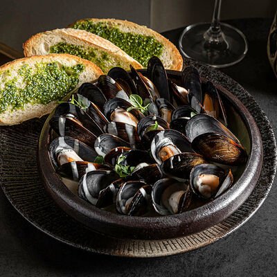 Мидии в сливочном соусе в Качуко по цене 860 ₽