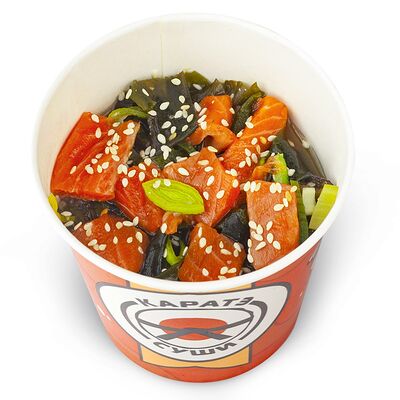 Мисо-суп с лососем в Каратэ Cуши по цене 460 ₽