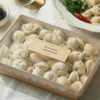 Пельмени с креветкой в Бисквит