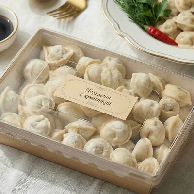 Пельмени с креветкой в Бисквит по цене 2900 ₽