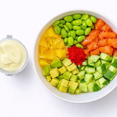 Поке с лососем в Bitcoin11k Халяль по цене 749 ₽