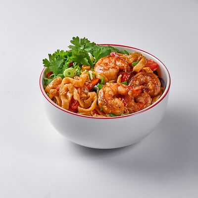 Лапша с креветками в WU SHU по цене 750 ₽
