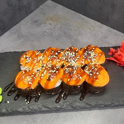 Ролл Запечённый с мидиями в Лось Лосось по цене 670 ₽