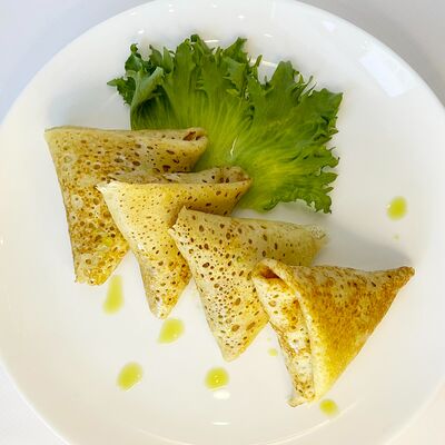 Блинчики с грибами и сметаной в 11/47 Bakery по цене 450 ₽