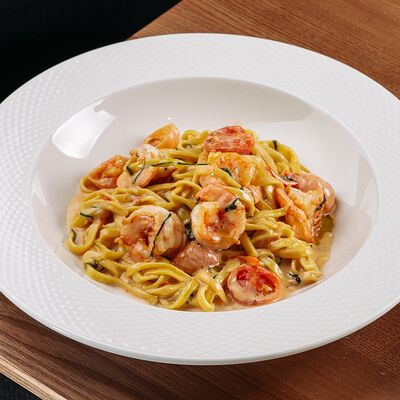 Тальятелле с креветками в Misto по цене 1130 ₽