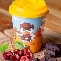 Латте вишня в шоколаде в Western coffee