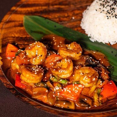 Стир Фрай Устричный с креветкойв Tom-Yam по цене 590 ₽