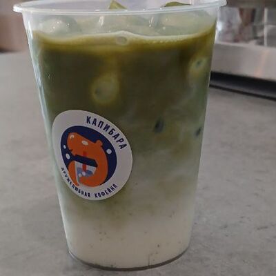 Айс матча-латте зеленая L в Капибара кофейня по цене 588 ₽