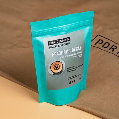 Кофе Бразилия без кофеина в зернах в Port-O-Coffee по цене 415 ₽