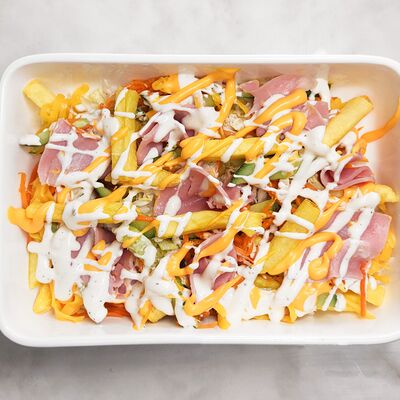 Картошка бокс Сырный с ветчиной в Bonape по цене 710 ₽