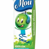 Сок Мой зеленое яблоко осветленный в тетра-пакев Европа