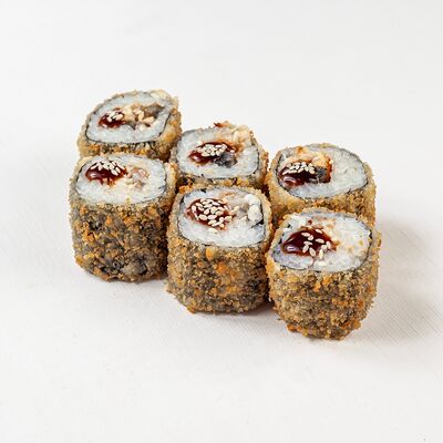 Ролл темпурный с копченым угрем в СитиФокс по цене 635 ₽