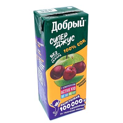 Сок Добрый Яблоко-вишня в Быстро и вкусно по цене 55 ₽