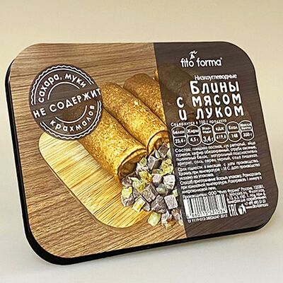 Низкоуглеводные блины с мясом и луком Fito Forma (замороженные) в Ничего лишнего по цене 619 ₽