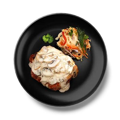 Стейк в слив-гриб соусе/ в Шашлыкоff по цене 720 ₽