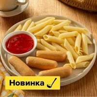 Сосиски с макаронами в Пока горячее