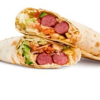 Донер с охотничьими колбасками в Шеф-Бар по цене 330 ₽