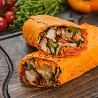 Мини-шаурма со свининой в сырном лаваше в Mr. Grill