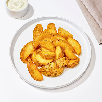 Картофель по-деревенски в Много лосося по цене 270