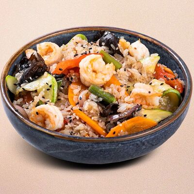 Вок рис с креветками в Оригами по цене 419 ₽