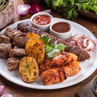 Тарелка на мангале в Хинкальня по цене 70 р.