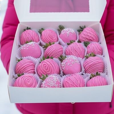 Клубника в премиальном бельгийском шоколаде Заманчивая в Букет Альфред I клубника в шоколаде и букеты по цене 3090 ₽