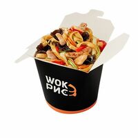 Свинина с древесными грибами в азиатском соусе (средняя острота) в Wok & Рис