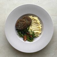 Грибные котлетки со сливочной полентой в Lemon Tree на 25 октября 47