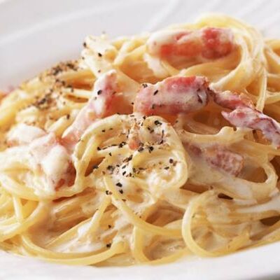 Классическая карбонара с беконом в Чинтамани по цене 920 ₽