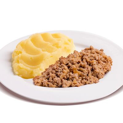 Картофельное пюре с мясным фаршемв Сковородовна по цене 399 ₽
