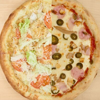 Пицца Цезарь и Дьябло 30 см в Елидаели по цене 929 ₽