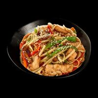 Wok с курицей в Путь ролла
